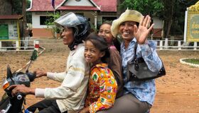 Siem Reap local People in the street